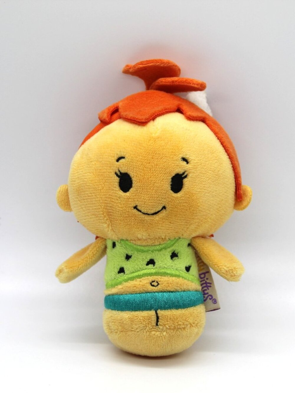 Hallmark Itty-Bitty The Flintstones "Pebbles" 5” Stuffed Plush Bean Bag Toy EUC